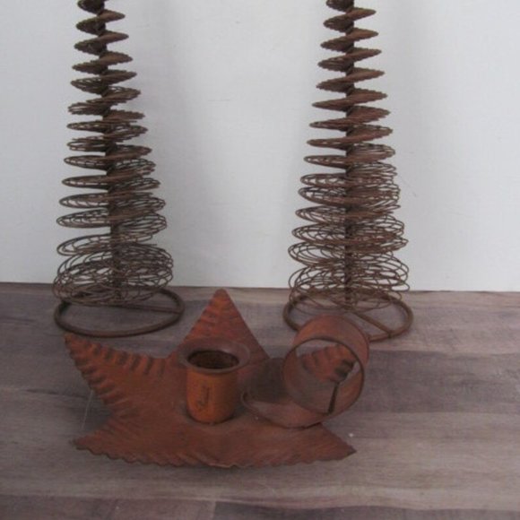 Primitive Star Primitive Candlestick Holder Chamber Candlestick Holder Rustic - Picture 2 of 3